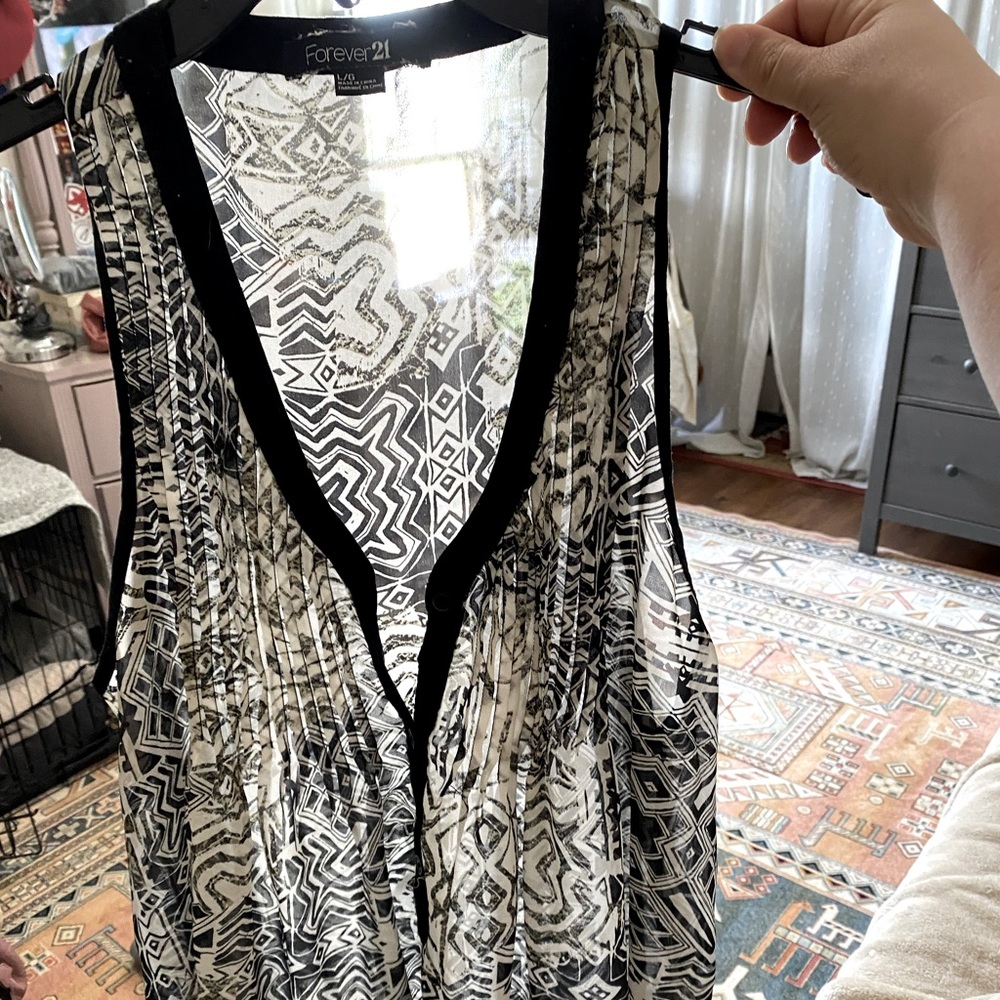 Chiffon printed top